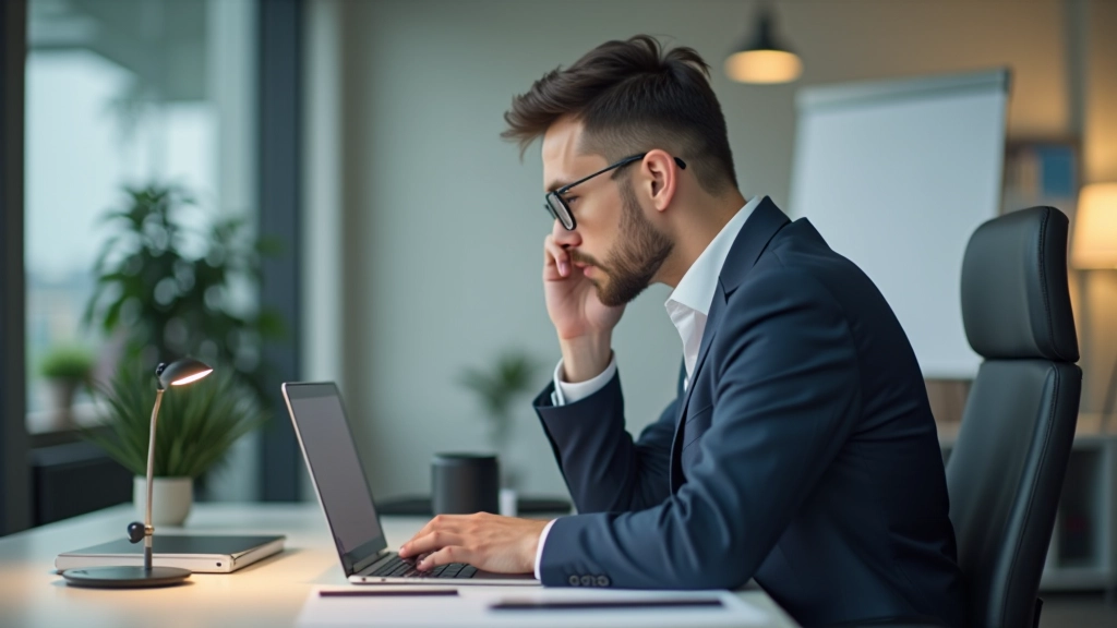Personne travaillant avec concentration